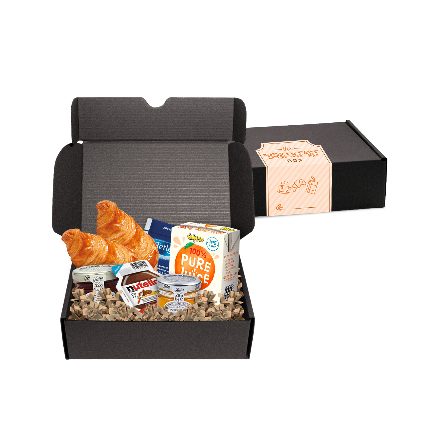 Gift Boxes - Midi Black Gift Box - Breakfast Editon