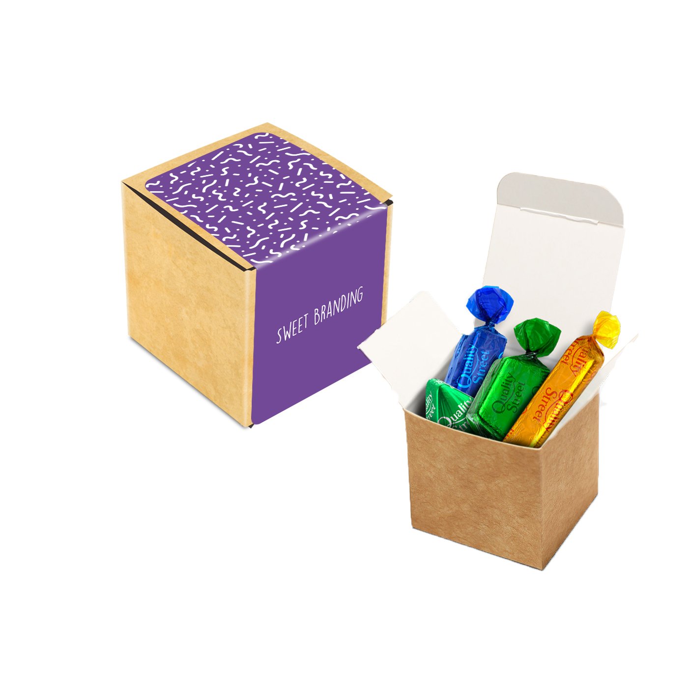 Eco Range - Eco Kraft Cube - Quality Street