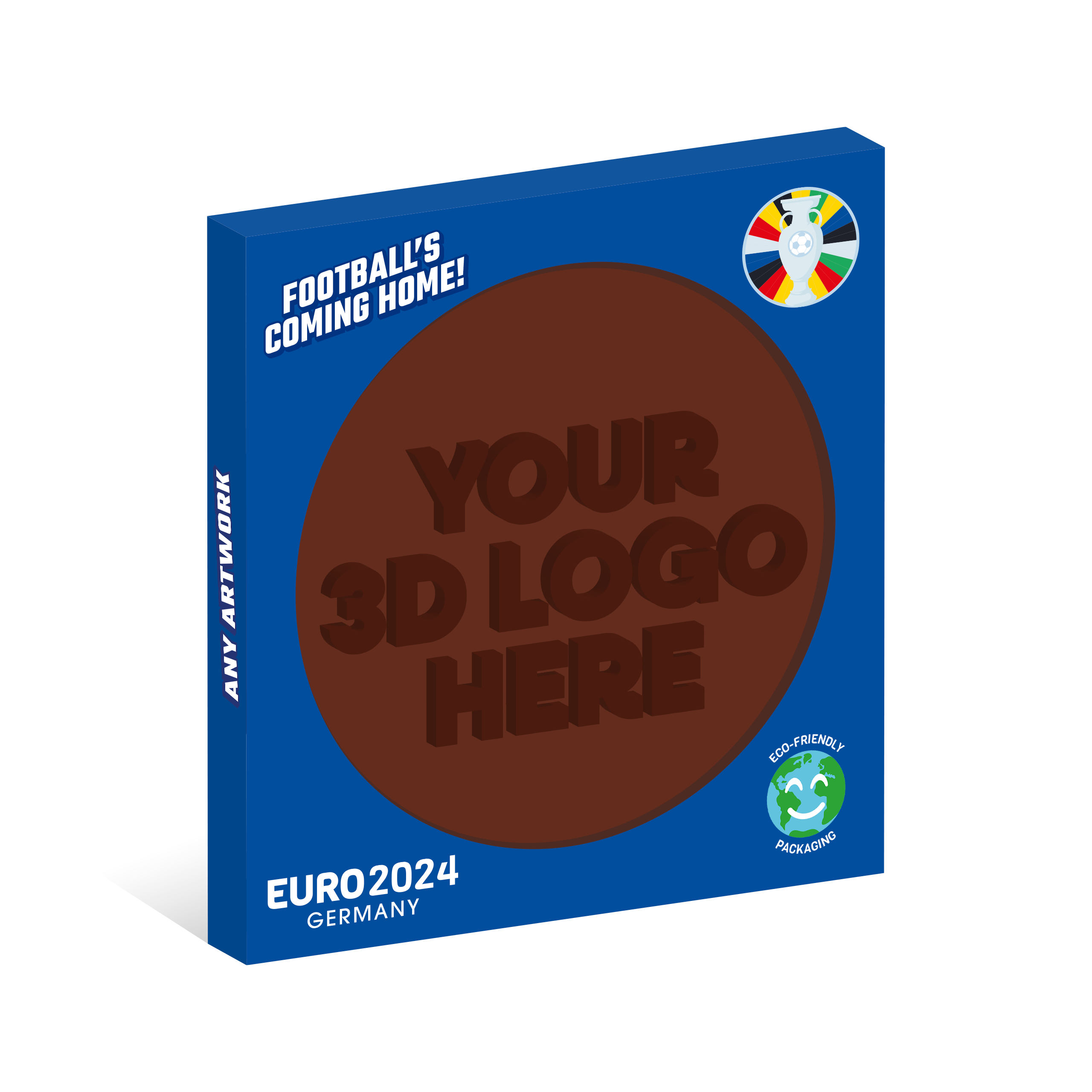 Euro 2024 - Eco Window Disc Box - Milk Chocolate Disc